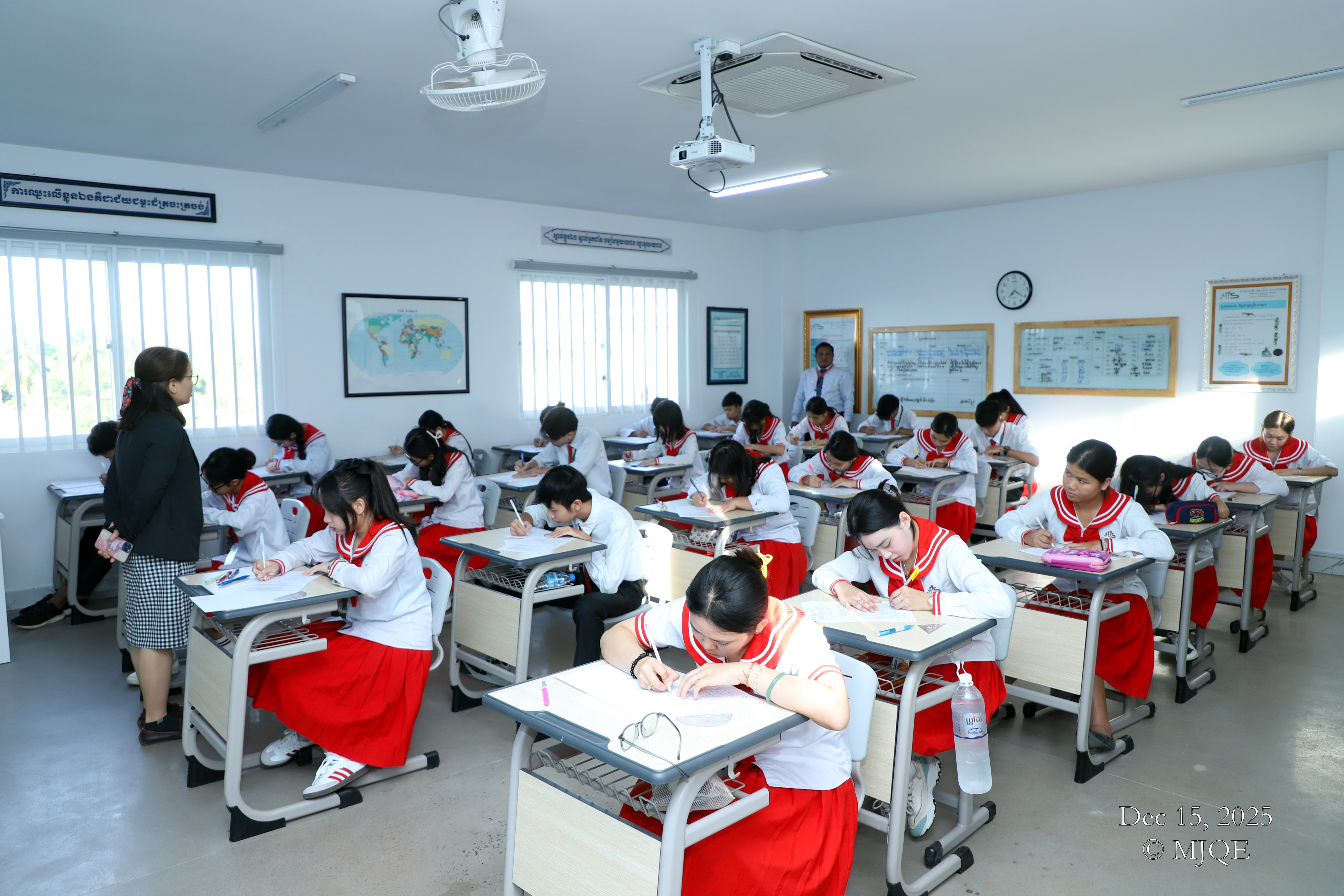 ការប្រឡងពាក់កណ្តាលឆមាសទី១ និងប្រឡងឆមាសទី១ សម្រាប់សិស្សានុសិស្សចាប់ពីថ្នាក់ក្រោមមត្តេយ្យ ដល់ថ្នាក់ទី១២